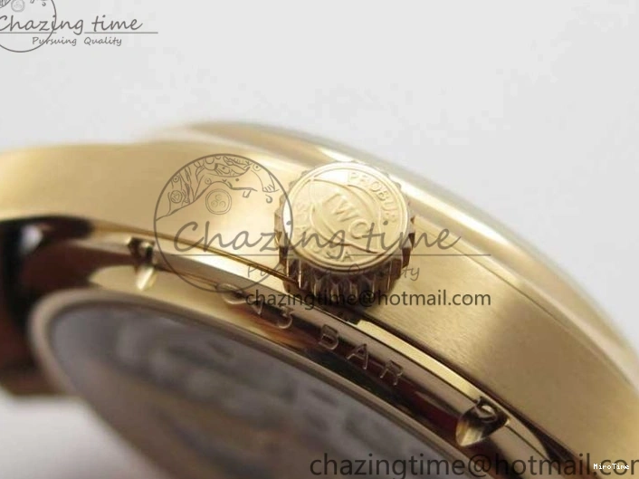 MIROTIME 0223 Premium Portugieser Perpetual Calendar IW503302 RG V9F 1:1 Best Edition Blue Dial on Black Leather Strap A 7098